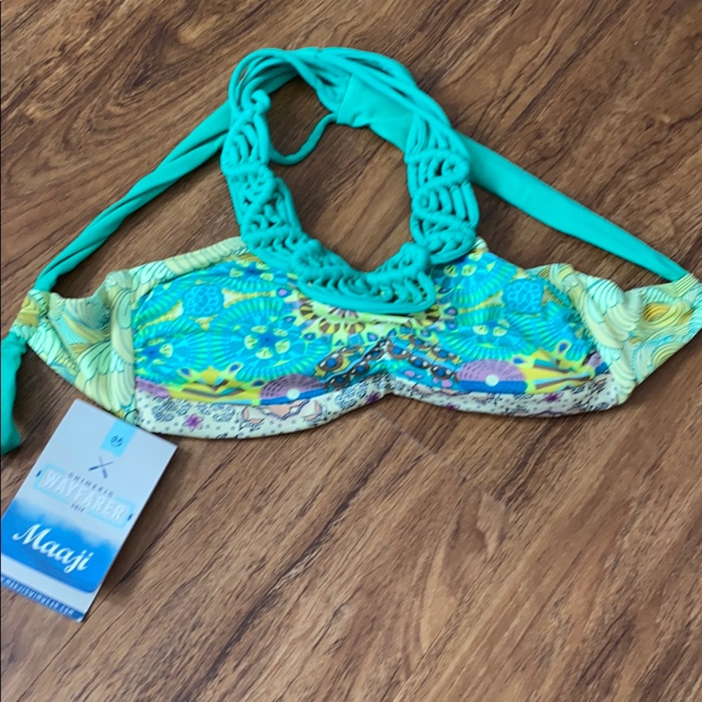NWT Maaji cross-back bikini top